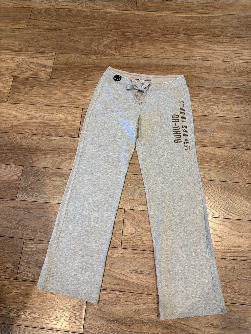 Da-Nang Light Gray Women's Track Pants with Side Graphic